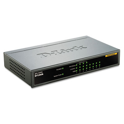 D-Link&reg; 8-Port Ethernet/PoE Desktop Switch