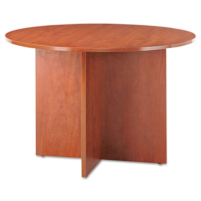 Alera&reg; Valencia Series Round Conference Tables with Straight Leg Base