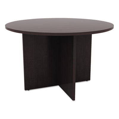 Alera&reg; Valencia Series Round Conference Tables with Straight Leg Base