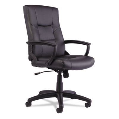 Alera&reg; YR Series Executive High-Back Swivel/Tilt Leather Chair