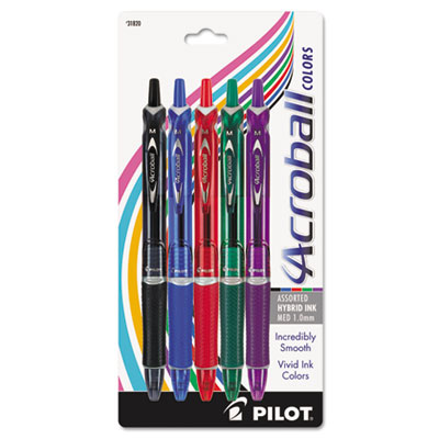 Pilot&reg; Acroball&reg; Colors Advanced Ink Retractable Ball Point Pen