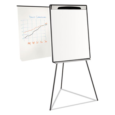 MasterVision&reg; Magnetic Gold Ultra Dry Erase Tripod Presentation Easel with Extension Arms