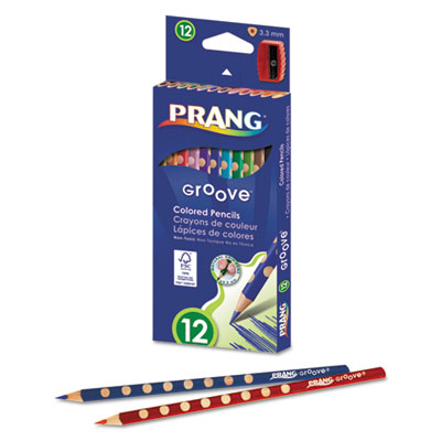 Prang&reg; Groove&reg; Colored Pencils