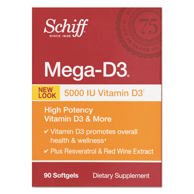 Schiff&reg; Mega Vitamin D3 Softgel