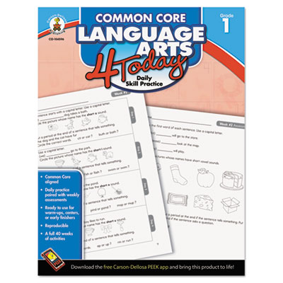 Carson-Dellosa Publishing Common Core 4 Today Workbook