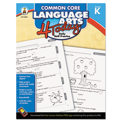 Carson-Dellosa Publishing Common Core 4 Today Workbook