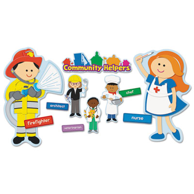 Carson-Dellosa Publishing Community Helpers Bulletin Board Set