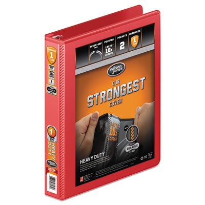 Wilson Jones&reg; Heavy-Duty Round Ring View Binder with Extra-Durable Hinge