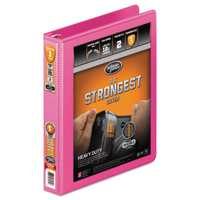 Wilson Jones&reg; Heavy-Duty Round Ring View Binder with Extra-Durable Hinge