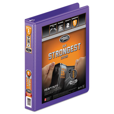 Wilson Jones&reg; Heavy-Duty Round Ring View Binder with Extra-Durable Hinge