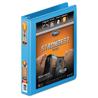 Wilson Jones&reg; Heavy-Duty Round Ring View Binder with Extra-Durable Hinge