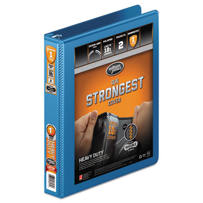 Wilson Jones&reg; Heavy-Duty Round Ring View Binder with Extra-Durable Hinge