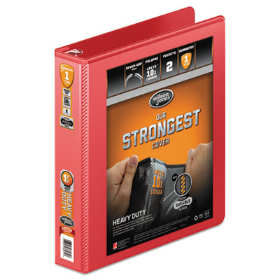 Wilson Jones&reg; Heavy-Duty Round Ring View Binder with Extra-Durable Hinge