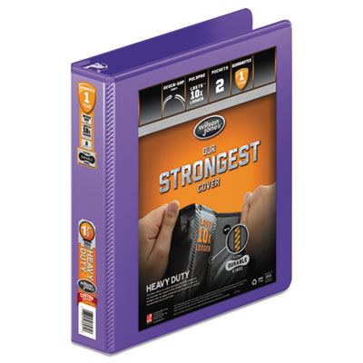 Wilson Jones&reg; Heavy-Duty Round Ring View Binder with Extra-Durable Hinge