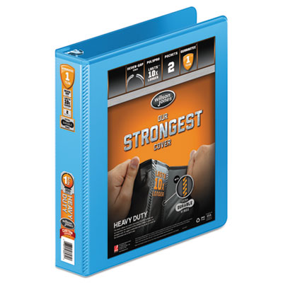 Wilson Jones&reg; Heavy-Duty Round Ring View Binder with Extra-Durable Hinge