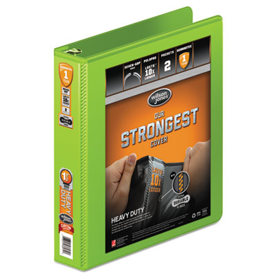Wilson Jones&reg; Heavy-Duty Round Ring View Binder with Extra-Durable Hinge