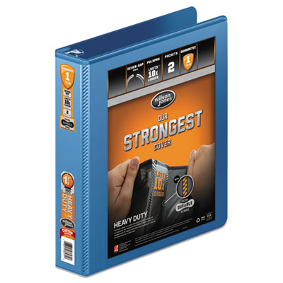 Wilson Jones&reg; Heavy-Duty Round Ring View Binder with Extra-Durable Hinge