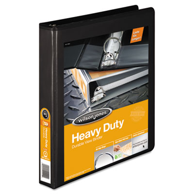 Wilson Jones&reg; Heavy-Duty Round Ring View Binder with Extra-Durable Hinge