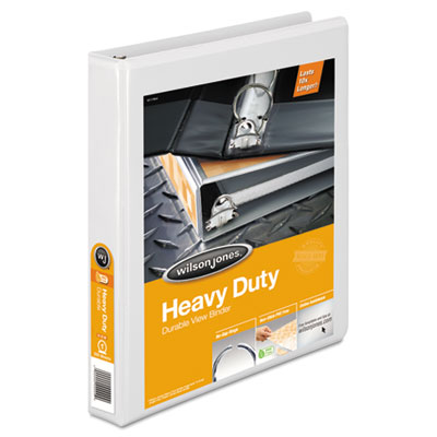 Wilson Jones&reg; Heavy-Duty Round Ring View Binder with Extra-Durable Hinge