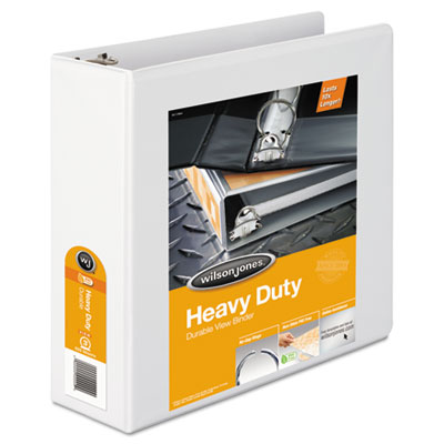 Wilson Jones&reg; Heavy-Duty Round Ring View Binder with Extra-Durable Hinge