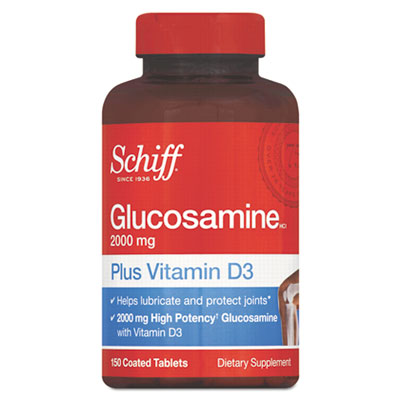 Schiff&reg; Glucosamine 2000 mg Plus Vitamin D3 Coated Tablet