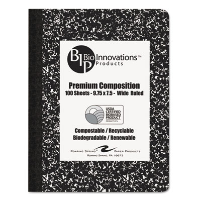 Roaring Spring&reg; USDA Certified Bio-Preferred Composition Book