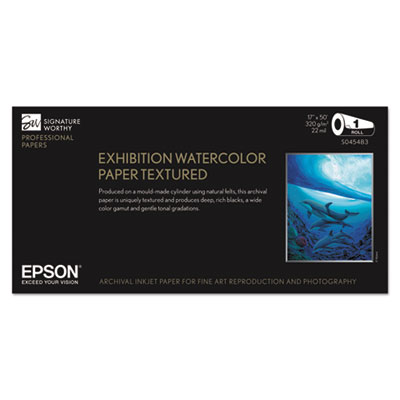 Epson&reg; Exhibition Textured Watercolor Paper Roll