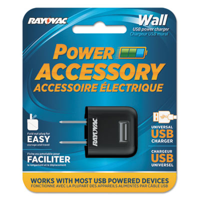 Rayovac&reg; Single USB Wall AC Charger