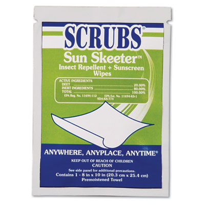 Scrubs® Sun Skeeter™ Insect Repellent + Sunscreen Wipes Scrubs® Sun Skeeter™ Insect Repellent + Sunscreen Wipes
