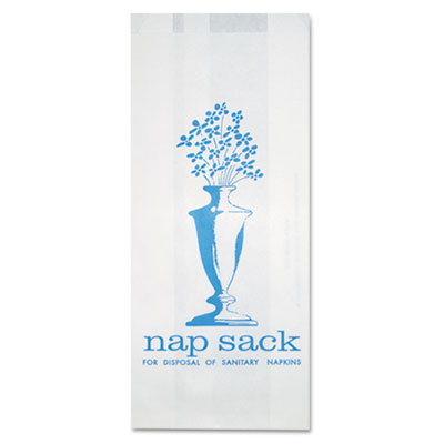 Bagcraft Papercon&reg; Nap Sack Sanitary Disposal Bags