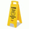 Rubbermaid&reg; Commercial Multilingual "Closed" Folding Floor Sign