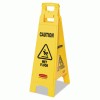 Rubbermaid&reg; Commercial "Caution Wet Floor" 4-Sided Floor Sign