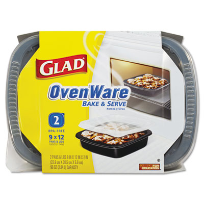 Glad&reg; SimplyCooking&trade; OvenWare 9x12 Baking Containers