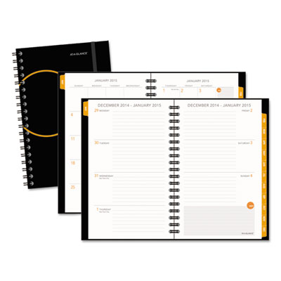 AT-A-GLANCE&reg; Poly Cover Weekly/Monthly Planner
