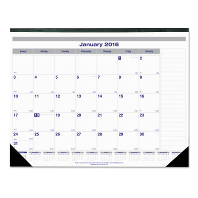 Blueline&reg; Net Zero Carbon&trade; Monthly Desk Pad Calendar