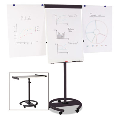 MasterVision&reg; 360 Multi-Use Mobile Magnetic Dry Erase Easel