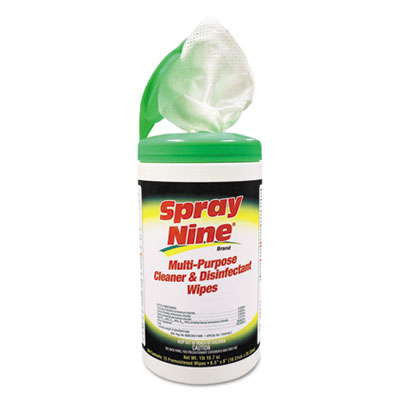 Spray Nine&reg; Multi-Purpose Cleaner &amp; Disinfectant Wipes