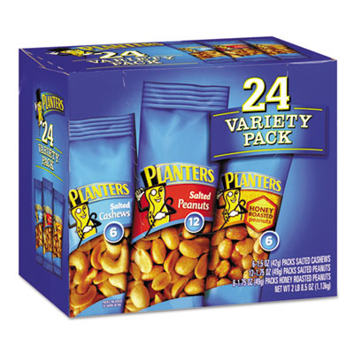 Planters&reg; Variety Pack Peanuts &amp; Cashews
