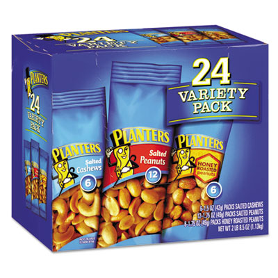 Planters&reg; Variety Pack Peanuts &amp; Cashews