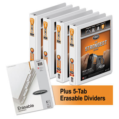 Wilson Jones&reg; Heavy-Duty Round-Ring View Binder Plus Pack