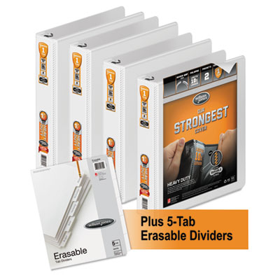 Wilson Jones&reg; Heavy-Duty Round-Ring View Binder Plus Pack