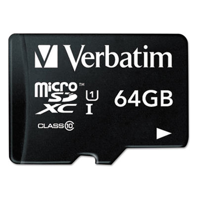 Verbatim&reg; microSDXC Card with SD Adapter