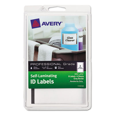 Avery&reg; Durable Self-Laminating ID Labels - 4 x 6 Sheets