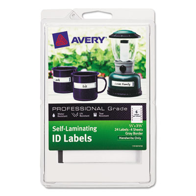 Avery&reg; Durable Self-Laminating ID Labels - 4 x 6 Sheets