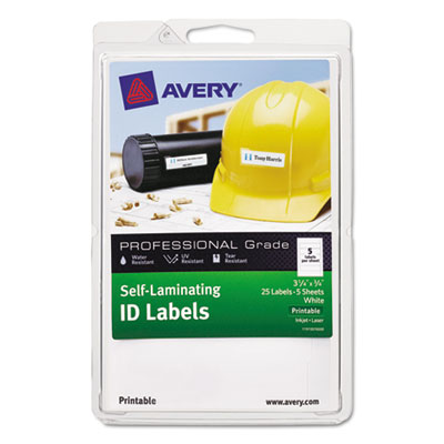 Avery&reg; Durable Self-Laminating ID Labels - 4 x 6 Sheets