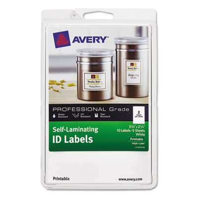 Avery&reg; Durable Self-Laminating ID Labels - 4 x 6 Sheets