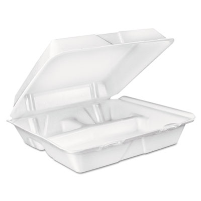 Dart&reg; Foam Hinged Lid Containers