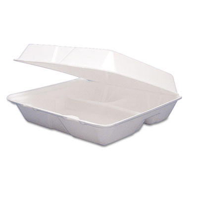 Dart&reg; Foam Hinged Lid Containers