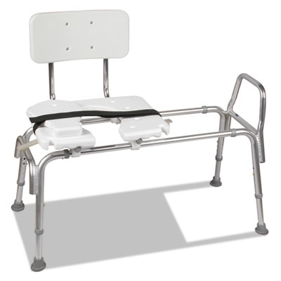 DMI&reg; Heavy-Duty Sliding Transfer Bench with Cut-Out Seat