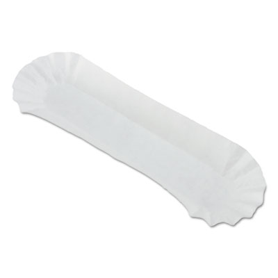 Dixie&reg; Foot Long Fluted Hot Dog Tray